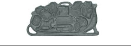John Wright 73-329 Sleigh OToys Cookie Pan