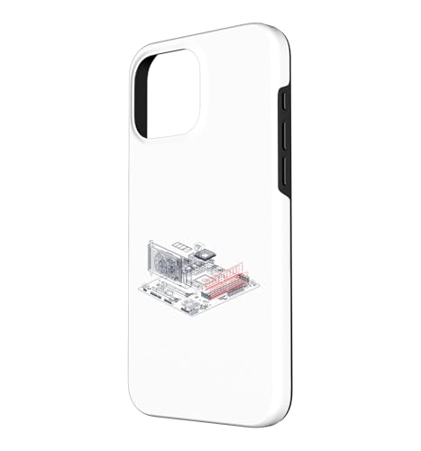 Image of RAM Card Wireframe Computer Motherboard IT Tech Geek Nerd Case for iPhone 16 Pro Max