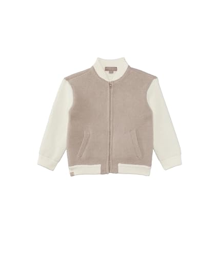 Barefoot Dreams Girls CozyChic Toddler Malibu Varsity Jacket