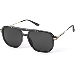 Lentes De Proteccion Ocular SODQW Piloto Gafas de Sol Hombres Polarizadas, Retro 80s Lentes de Sol, óculos de Sol Polarizados Mujeres para Conducir Protección UV400