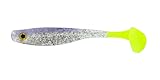 Big Bite Baits 3.5' Suicide SHAD/Open Night Chartreuse Tail (5 Pack)