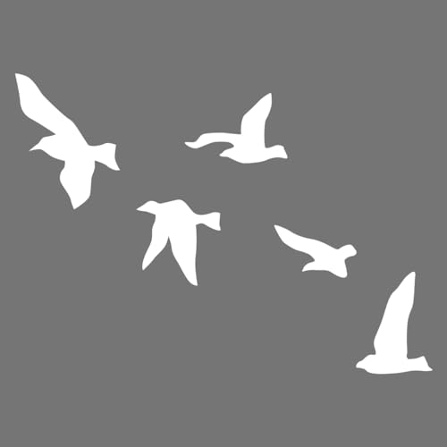 Adesivo Para Vidro Pássaros Jateados Médio