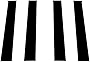 Rvinyl Rtrim Pillar Post Decal Trim Compatible with Dodge Ram 2009-2018 (Crew Cab/Quad Cab) (Crew Cab/Quad Cab) - DIY Vinyl Pillar Post Trim - Gloss (Black)
