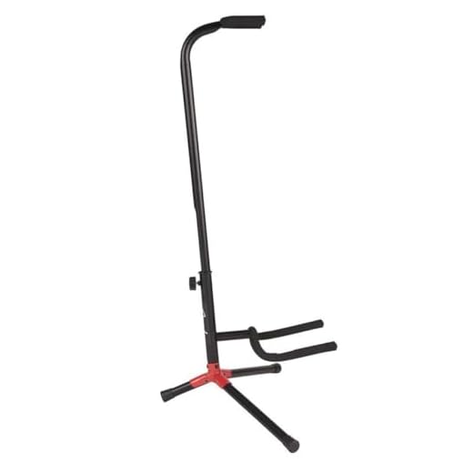 Fender Adjustable Guitar Stand for Acoustic, Electric or Bass Giutar, Guitar Accessories, Collapsible for Easy Transport