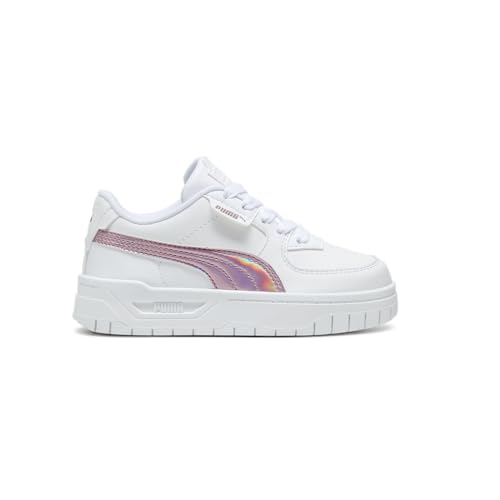 PUMA Kids Girls Cali Dream Iridescent Lace Up Sneakers Shoes Casual - White
