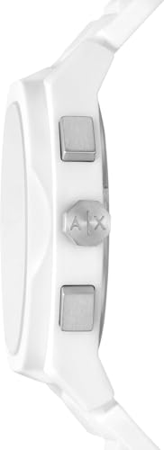 Image of Armani Exchange, White and Black, One Size, Bracelet