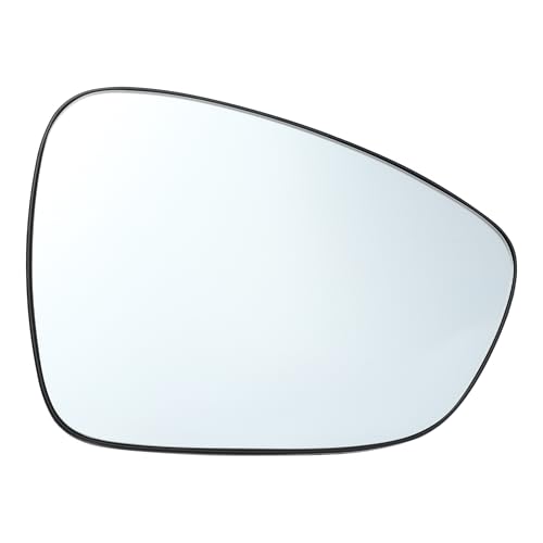 [Facilità di installazione] Il nuovo vetro dello specchio può essere installato in pochi minuti. Punto di montaggio identico allo specchio di fabbrica, si adatta perfettamente al cablaggio elettrico esistente. Il cablaggio deve essere scollegato dalla piastra di supporto esistente e collegato alla nuova piastra di supporto prima dell'installazione.