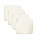 VAKADO Outdoor Patio Furniture Chair Cushion Replacement Covers Set of 4 Waterproof Cream Beige Decorative Cushion Cases Decor for Bench Garden Porch Couch Tent (24'X24'X4')