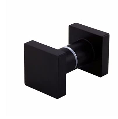 Manija para puerta de ducha de vidrio negro mate 7