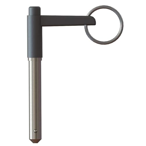 Ball Lock Pin L Hndle, 3/16 X 2.0 Grip, SS