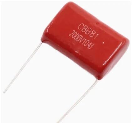 Capacitor de película CBB 2000V 104J P25 polipropileno para circuitos y medidores