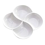 SMASOLO Plato de con Compartimentos para Servir Desayunos y Aperitivos Bandeja Divisoria Ligera y Práctica para Comidas Casa Diseño Elegante y Funcional Reutilizable