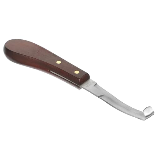 JOINPAYA Cuchillo para Pezuñas Profesional Doble para Diestros Herramienta Resistente y Reutilizable para Recortar Pezuñas de Caballos y Ganado Accesorio de Suministro para Pasturas