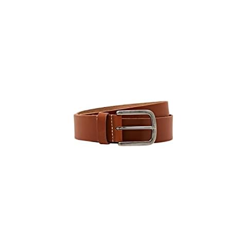 ESPRIT Men's Classic Leather Belt, Rust Brown Cover