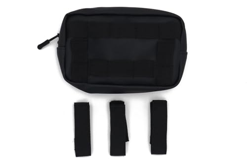 Havoc Racing Bar Bag – Universal Handlebar & Roll Cage Bag for Motorcycles, Dirt Bikes, ATVs, UTVs – Water Resistant Gear Storage with Pockets – Fits Goggles, Phone, Tools – 8\"x5\"x2\" - USA (Black)