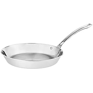 Viking Contemporary 3-Ply Stainless Steel Fry Pan, 12 Inch, Silver