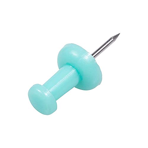 Jam Paper Colorful Push Pins - Teal Pushpins - 100/Pack #TOP3