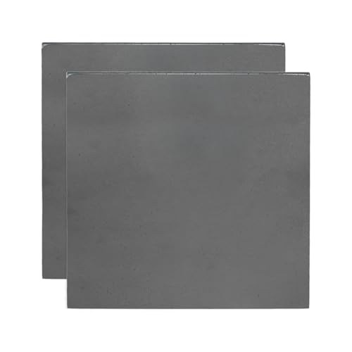 Plaque d'acier A36 de haute résistance, lot de 2 bases métalliques carrées 20,3 cm pour ossature