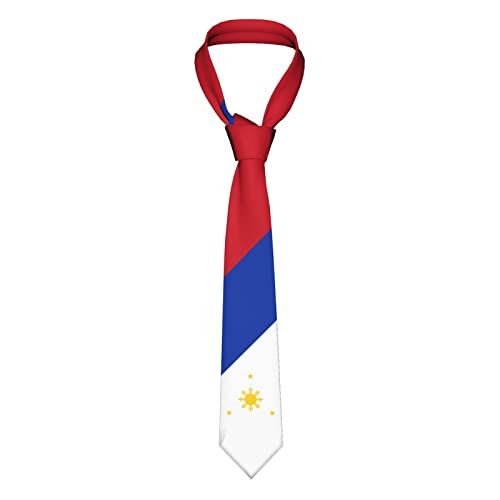 Herren Seidenkrawatte Flaggenemblem Der Philippinen, Hochzeitskrawatte Graziös Krawattenschal Elegant Tie Für Hochzeit Büro Party