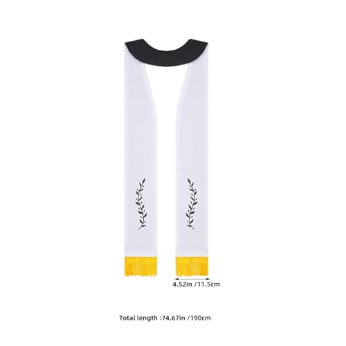 Estola pastoral litúrgica POPETPOP de 190 cm para uso en bodas y ceremonias religiosas 2