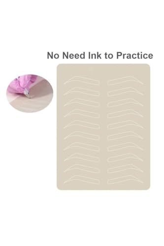 Kaş Fırçası, Microblading Micropigmentasyon Kalıcı Makyaj Eğitim Çalışma Pudralı Lateks, 2 Adet