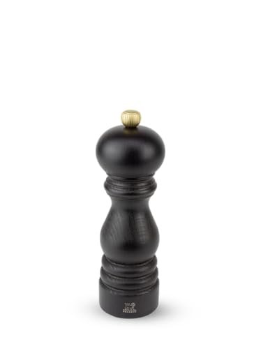 PEUGEOT - Paris 18 cm Salt Mill - Classic Grind System - Made with PEFC Certified Wood - Lifetime Guaranteed Mechanism - Made in France - Chocolate Colour