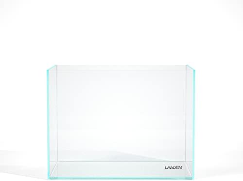 Landen 60H 30 Gallon Rimless Low Iron Aquarium Tank, 23.6" W × 17.7" D × 17.7" H (60cm x 45cm x 45cm) 8mm Thickness with Black Nano Foam Leveling mat Included 111006
