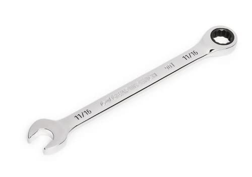 Image of GEARWRENCH 11 /16 inch 4 Degree Swing Arch 12 Point Ratcheting Combination Wrench - 86948