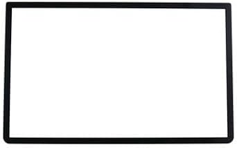 Glass Top Upper Screen Frame Lens Cover LCD Screen Protector with Adhesive for 3DS XL/New 3DS XL LLConsoleBlack
