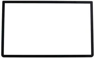 Glass Top Upper Screen Frame Lens Cover LCD Screen Protector with Adhesive for 3DS XL/New 3DS XL LLConsole(Black)