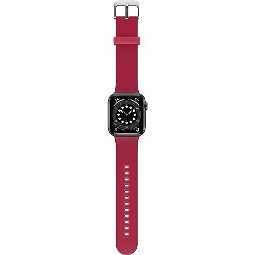 OtterBox All Day Watch Band for Apple Watch 44/45/46mm, Replacement Durable Soft Touch Silicone Strap for Apple Watch Red - Image 2