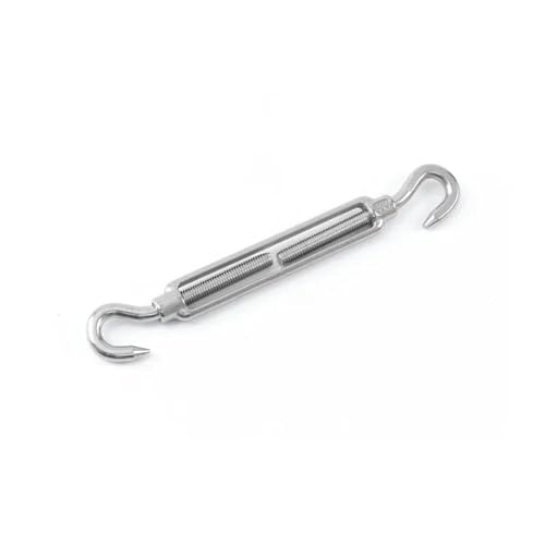 10 Piezas Tensor de Cable de Acero Inoxidable 304 con Gancho Ajustable y Ojal miniatura 3