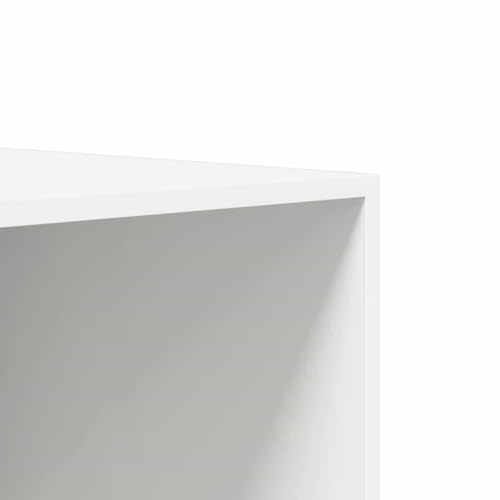 Armario blanco de madera de 100x50x200 cm con 2 cajones para ropa 8