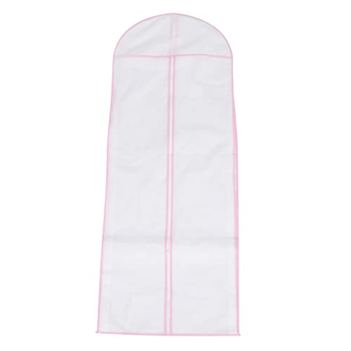 1Pc Nonwoven Wedding Dress Protective Garment Storage Bag Long Edge for Bridal Gowns Dresses Clothes for Home Travel Dress Protection