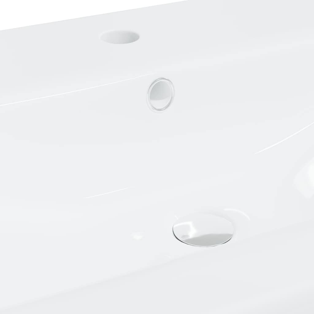 Genérico Lavabo Empotrado con Grifo cerámica Blanco 61x39x18 cm,Bricolaje,Fontanería,Piezas para fontanería,Lavabos y fregaderos,Lavabos-148624