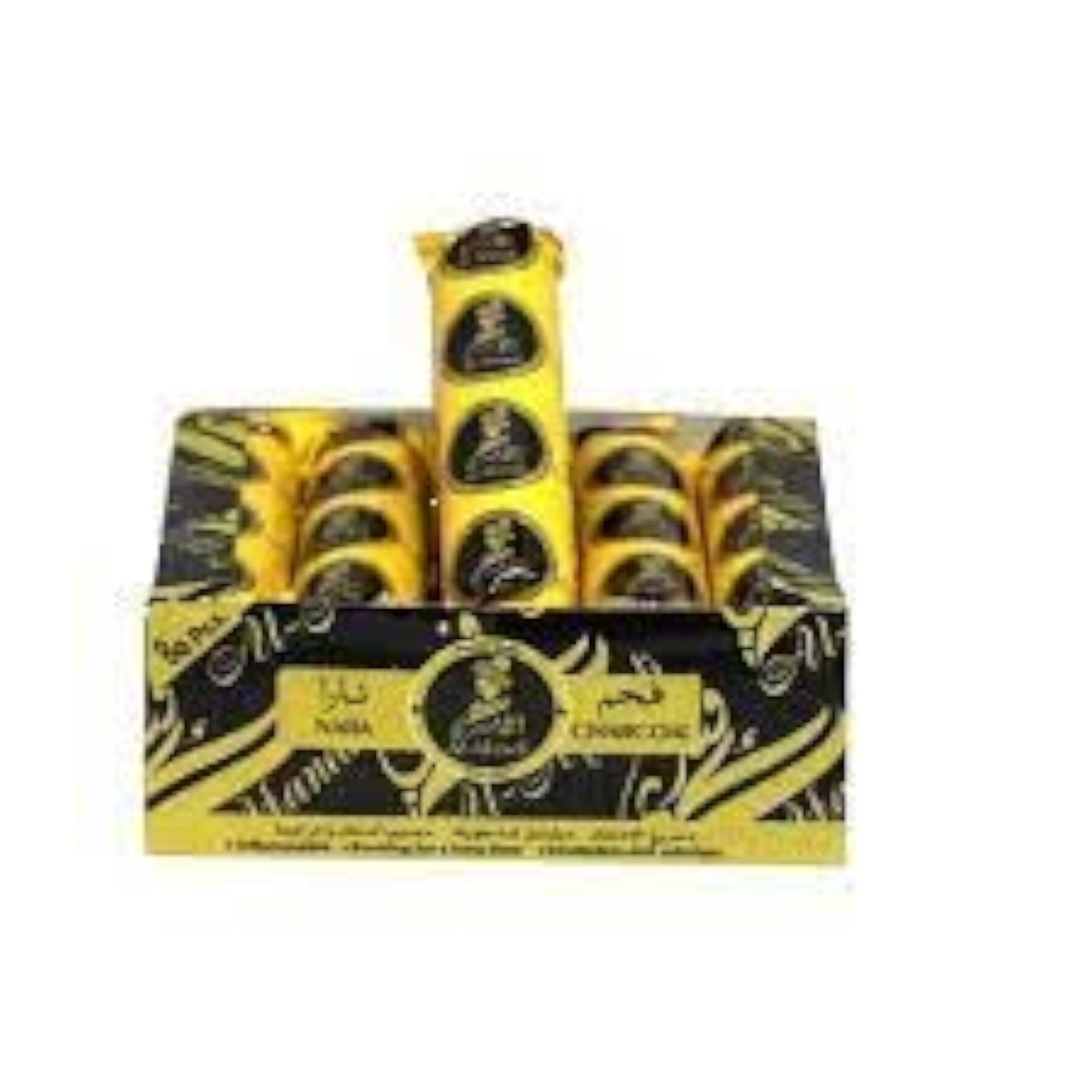 AL-AFANDI Wood Hookah Shisha Charcoal, 20 Pieces Discs