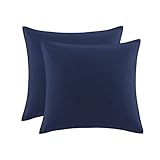 Amazon Brand - Umi Kissenbezug 80 x 80 2er Set,80x80cm Kissenbezug Blau mit Reißverschluss, Weich Kopfkissenbezug 80x80,Pillow Cover 80 x 80cm