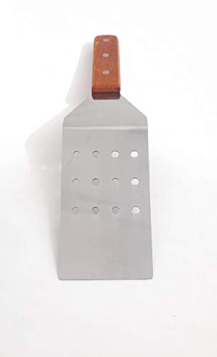 Image of VEMONIO Stainless Steel Pizza Pancake Pastry Lifter Spatula with Wooden Handle (12 x 2.7 inches)