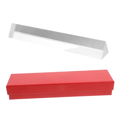 ABOOFAN Optical Refractive Prism Prisms for Science Prism Glass for Desk Prisms for Scientific Purposes Window Prism Optical Glass Prism Laboratory Prisms Crystal Transparent