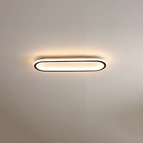 ZYGPH Lámpara de Techo LED Rectangular Larga para baño, luz de Techo empotrada para Pasillo, Moderna, Dorada, Lineal, Negra, para Oficina, Cocina, Comedor, Pasillo, Porche