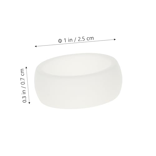 Anillos de silicona para dedo para hombre 8 piezas miniatura 2