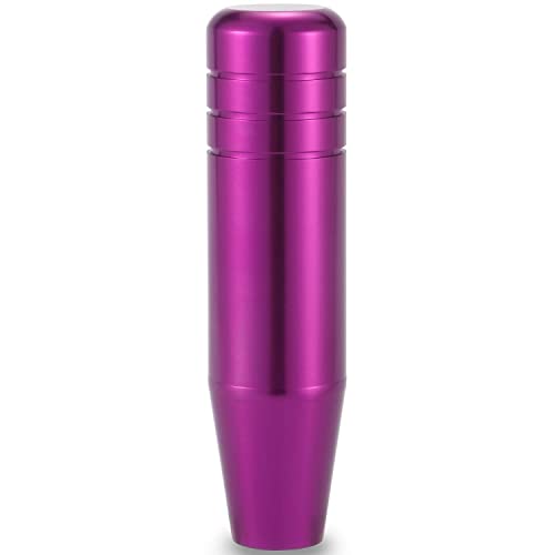 Lunsom 5" Aluminum Gear Lever Shifter Knob Long Alloy Shift Stick Handle Car Automatic Shifting Head Fit Most Manual Transmission Vehicles (Purple) #TOP4