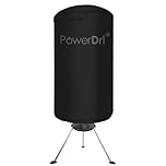 Electric Clothes Dryer 15kg Indoor Wet Laundry Warm Air Drying PowerDri (Black)