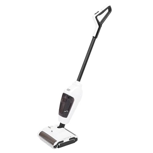Asixxsix - Asixxsix Cordless Vacuum Mop, Dual Rollers for Double Efficiency, 2 Speed Design, Wet Dry Vacuum Floor Cleaner with Automatic Disk for Hard Floors and Carpets