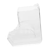 minkissy Alimentador De Hámster Dispensador De Alimentación Transparente Comedero para Cobayas Comederos Automáticos para Animales Tazón De Comida Fijo Ensamblado Acrílico Pequeña