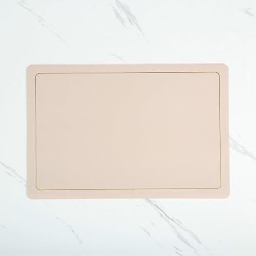 Set de table rectangulaire uni lot de 2 de 45x30 cm pour repas - 2