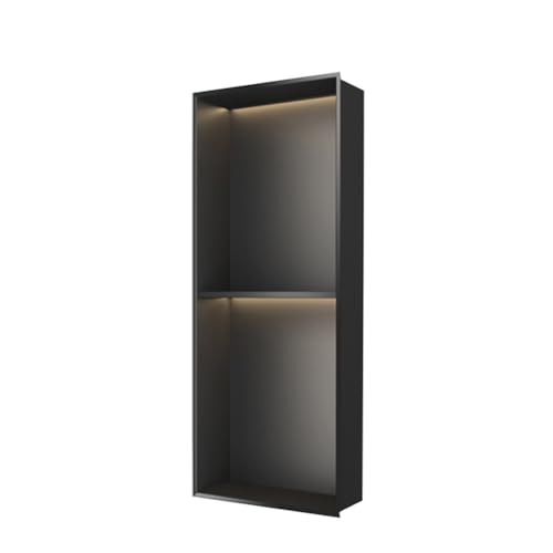 Dntum Waterproof Stainless Steel Shower Niche with Led Light - Recessed Organizer Shelf for Bathroom Storage Wall Insert