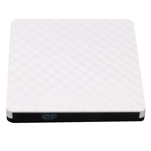 Lecteur CD portable blanc pour regarder vos films sur ordinateur en voyage