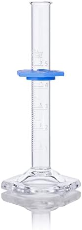 Graduated Cylinder, Globe Glass, 5mL, Class A, to Deliver (TD), Dual Grads, 3.3 