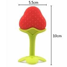 Image of BabyBee Fruit Feeder Pacifier with Rattle (1 Pcs) with 1 PCS Silicone Food Dispensing Spoon 90ML and 1 pcs Fruit Teether 1pcs Finger Brush 1 pcs bib (Pink)